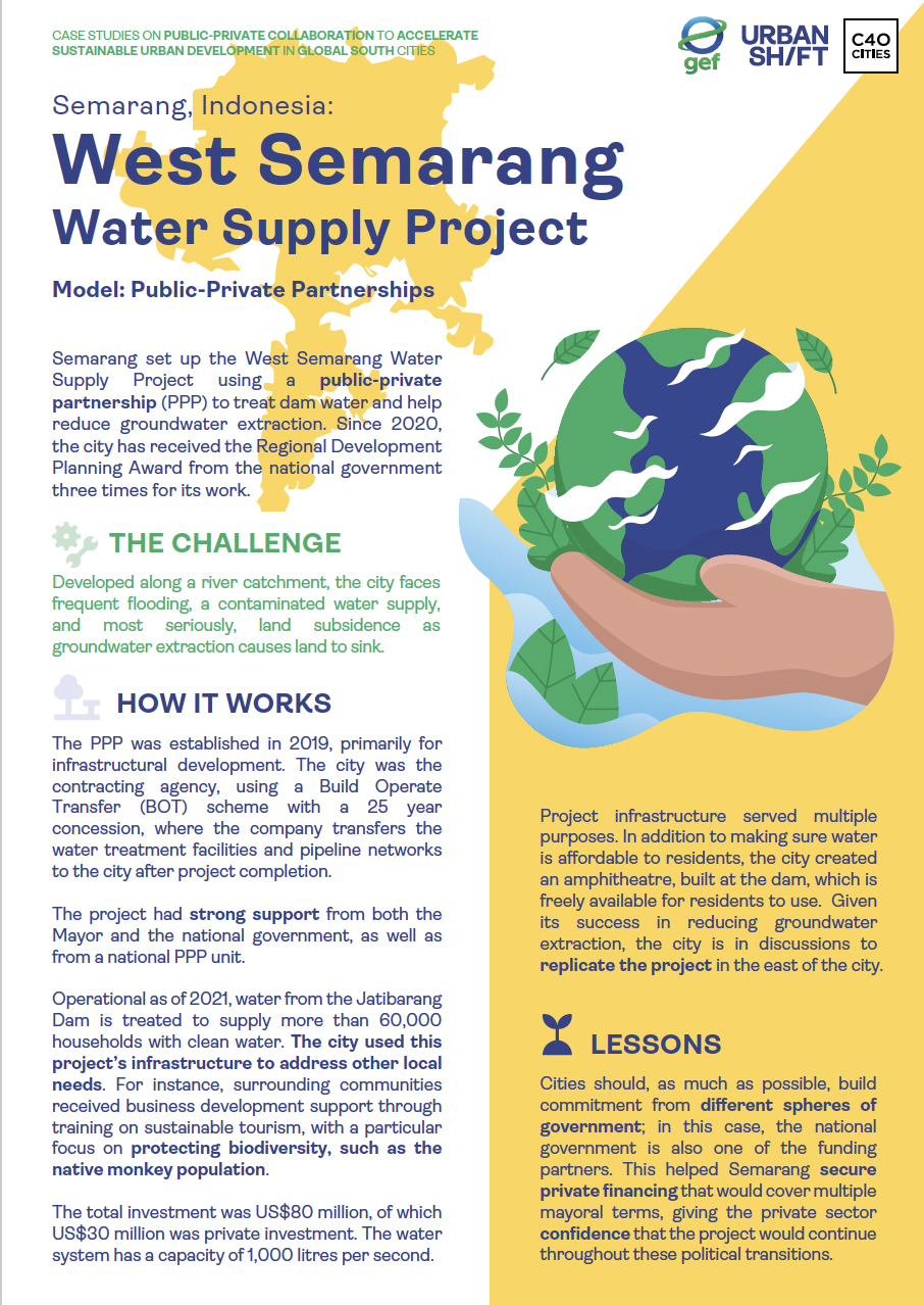 West Semarang Indonesia Water Supply Project Urbanshift